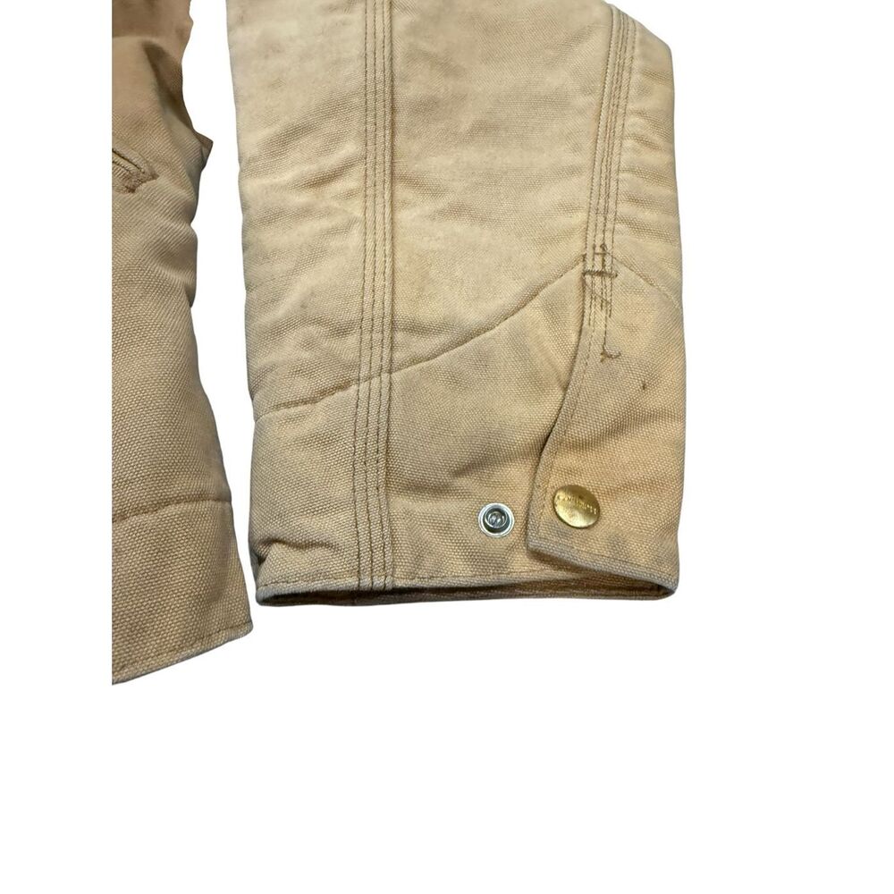 Vintage Carhartt J01 BRN Detroit Jacket Blanket Lined USA Made Workwear 42 Regul - Picture 7 of 14